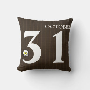 Fun Happy Halloween October 31st Throw Pillow