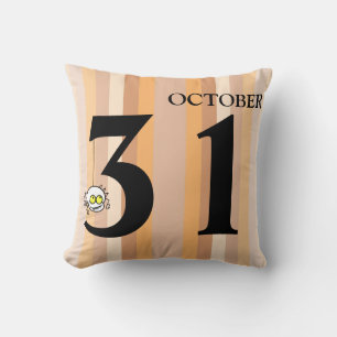 Fun Happy Halloween October 31st Throw Pillow