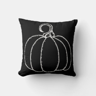 Fun Happy Halloween Pumpkin Throw Pillow