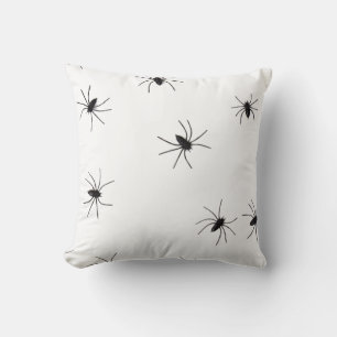 Fun Happy Halloween Spider Throw Pillow