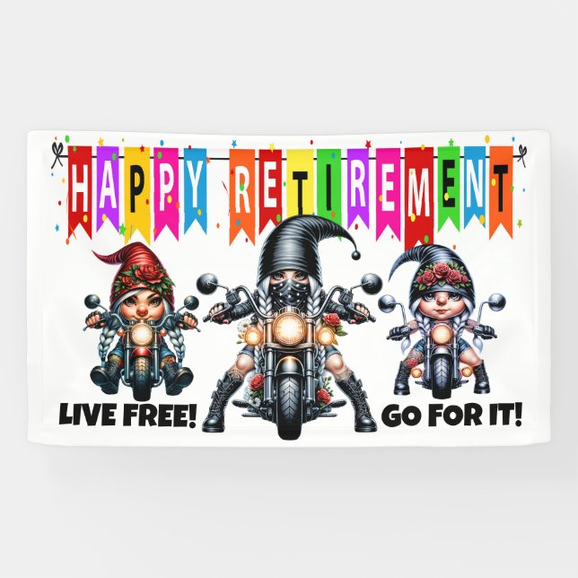 FUN HAPPY RETIREMENT  BANNER (Horizontal)