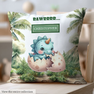 Fun Hatching Soon Baby Dinosaur Baby Pillow Gift