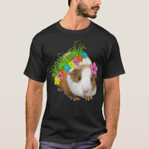 FUN HAWAIIAN GUINEA PIG POLYNESIAN STYLE T SHIRT 