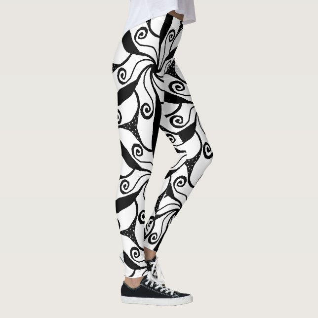 *~* Fun Healing Energy Enhanced Yoga via Anna Rosa Leggings (Right)