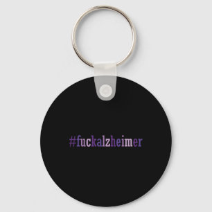 Fun Heimerheimer Support Desease Awareness Keychain