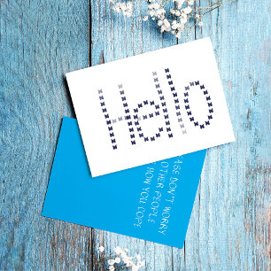 Fun Hello Greeting Card with Butterflies