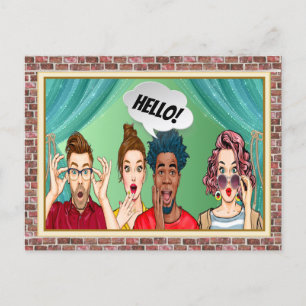 FUN HELLO Postcard