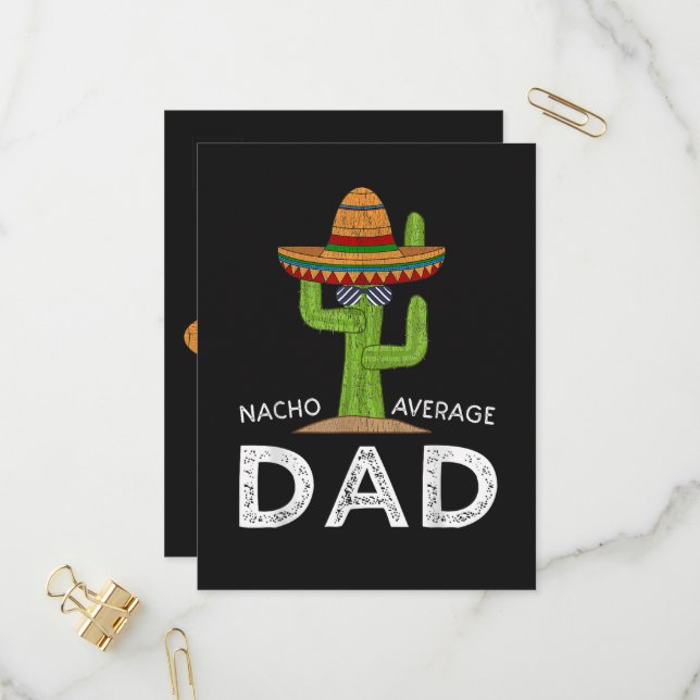 Fun Hilarious Dad Joke _ Funny Saying Dad Invitation Postcard (Front/Back In Situ)
