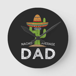 Fun Hilarious Dad Joke _ Funny Saying Dad Round Clock