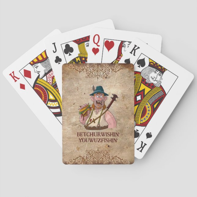 Fun HillBilly Grill Denmark Playing Cards! Cards (Back)