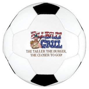 Fun HillBilly Grill Denmark Soccer Ball! Ball