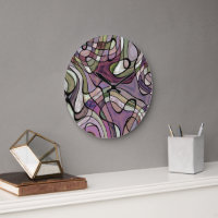Fun Hip Purple Violet Black Mosaic Pop Art
