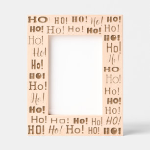 Fun Ho! Ho! Ho! Christmas Typography Etched Frames