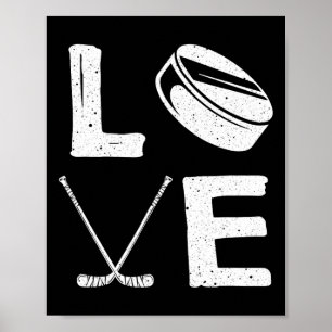 Fun Hockey Design For Kids Men Women Ice Hockey Pl Poster
