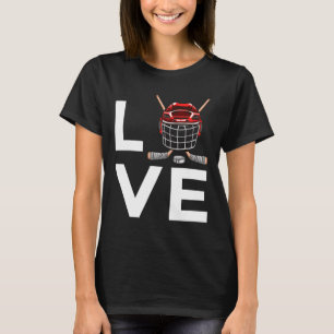 Fun Hockey Design For Kids Men Women Ice Hockey Pl T-Shirt
