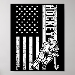 Fun Hockey Design For Men Women Hockey Player Spor Poster