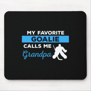 Fun Hockey Grandpa Goalie Player Sports Gift Mouse Pad
