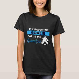 Fun Hockey Grandpa  Goalie Player Sports  Gift T-Shirt