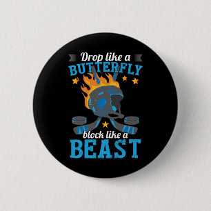 Fun Hockey Player Ice Hockey Lover Coach 2 Inch Round Button