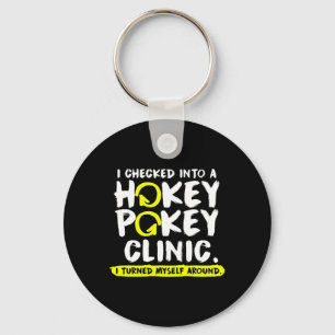 Fun Hokey Pokey Clinic Hockey Pokey Gift Keychain