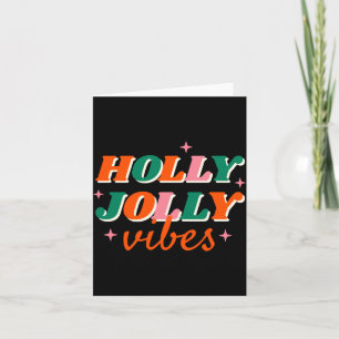 Fun Holly Jolly Vibes Christmas Design Toddler T S Card