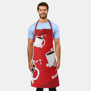 Fun Hot Chocolate Name Christmas Apron