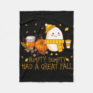 Fun Humpty Dumpty Had A Great Fall Fleece Blanket