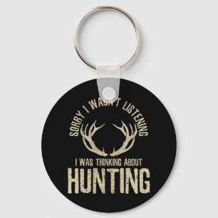 Fun Hunting Quote Saying Deer Venison Elk Hunter G Keychain
