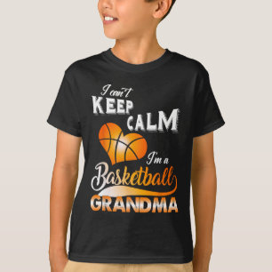 Fun I Can't Keep Calm I'm A Basketball Grandma Cos T-Shirt