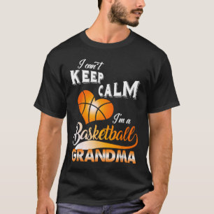 Fun I Can't Keep Calm I'm A Basketball Grandma Cos T-Shirt