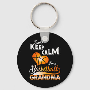 Fun I Can't Keep Calm I'm A Bysketbyll Grandma Cos Keychain
