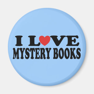 Fun I Love Mystery Books T-shirt Magnet