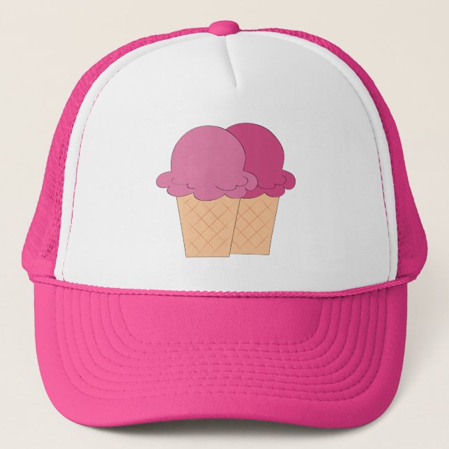 Fun Ice Cream cone Festival vendors hat (Front)