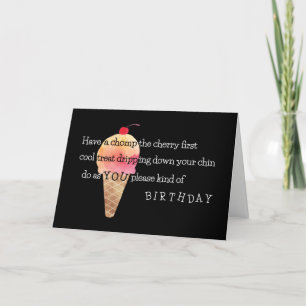 Fun Ice Cream Cone Have a Happy Birthday Greeting Card