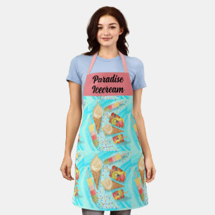 Fun ice cream & Popsicle themed apron