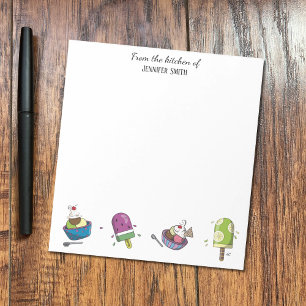 Fun Ice Creams Personalized Notepad