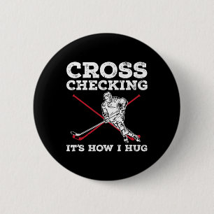 Fun Ice Hockey Art For Men Women Kids Ice Hockey L 2 Inch Round Button