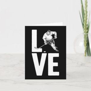 Fun Ice Hockey Art For Men Women Sport Ice Hockey Card