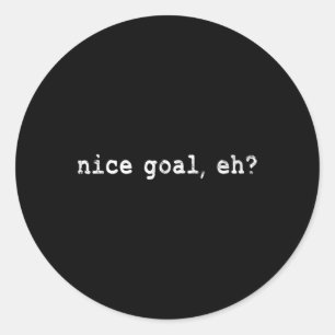 Fun Ice Hockey - Nice Goal Classic Round Sticker
