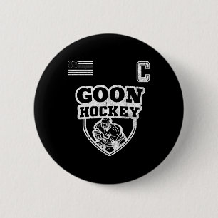 Fun Ice Hockey - Team Goon Captain  2 Inch Round Button
