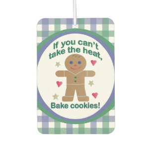 Fun "If You Can't Take the Heat" Gingerbread Man Air Freshener