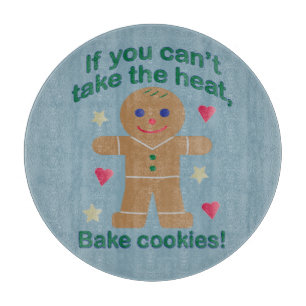 Fun "If You Can't Take the Heat" Gingerbread Man Cutting Board