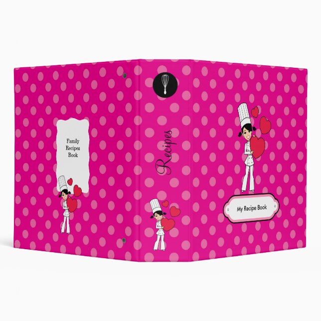 Fun Illustrated Recipe Binder for Kitchen (Background)