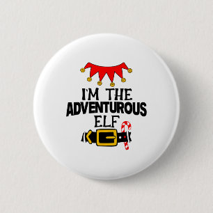 Fun Im The Adventurous Elf Costumes Christmas Fami 2 Inch Round Button