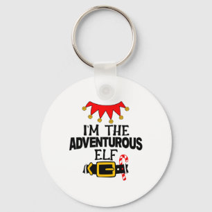 Fun Im The Adventurous Elf Costumes Christmas Fami Keychain