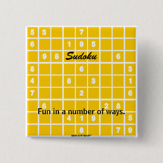 Fun In A Number Of Ways 2 Inch Square Button