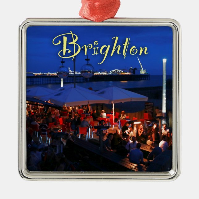 Fun in Brighton! Metal Ornament (Front)