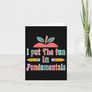 Fun In Fundamentals - Fun Teachers Day Card