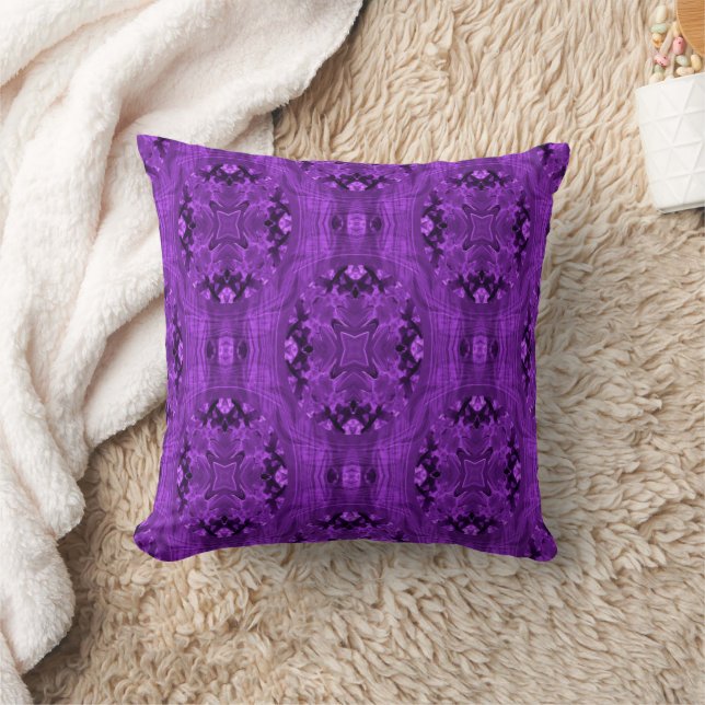Fun in Purple...... Throw Pillow (Blanket)