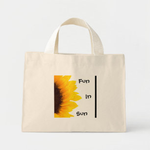 Fun in sun summer tote bag